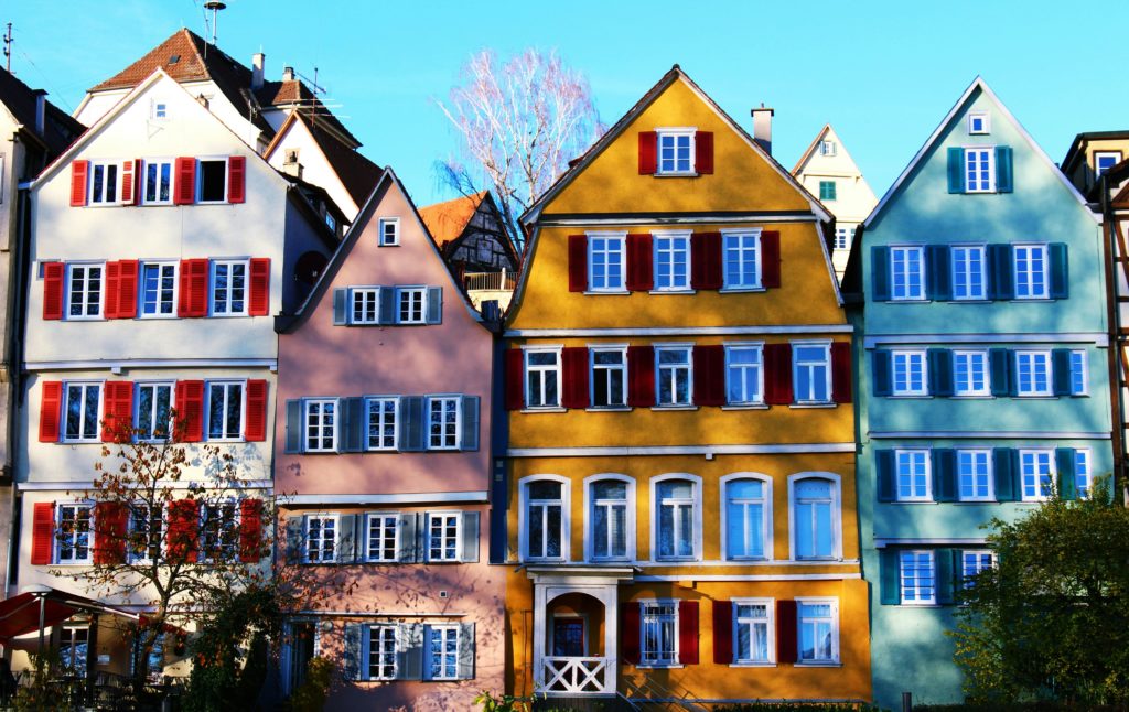 Colourful buildings