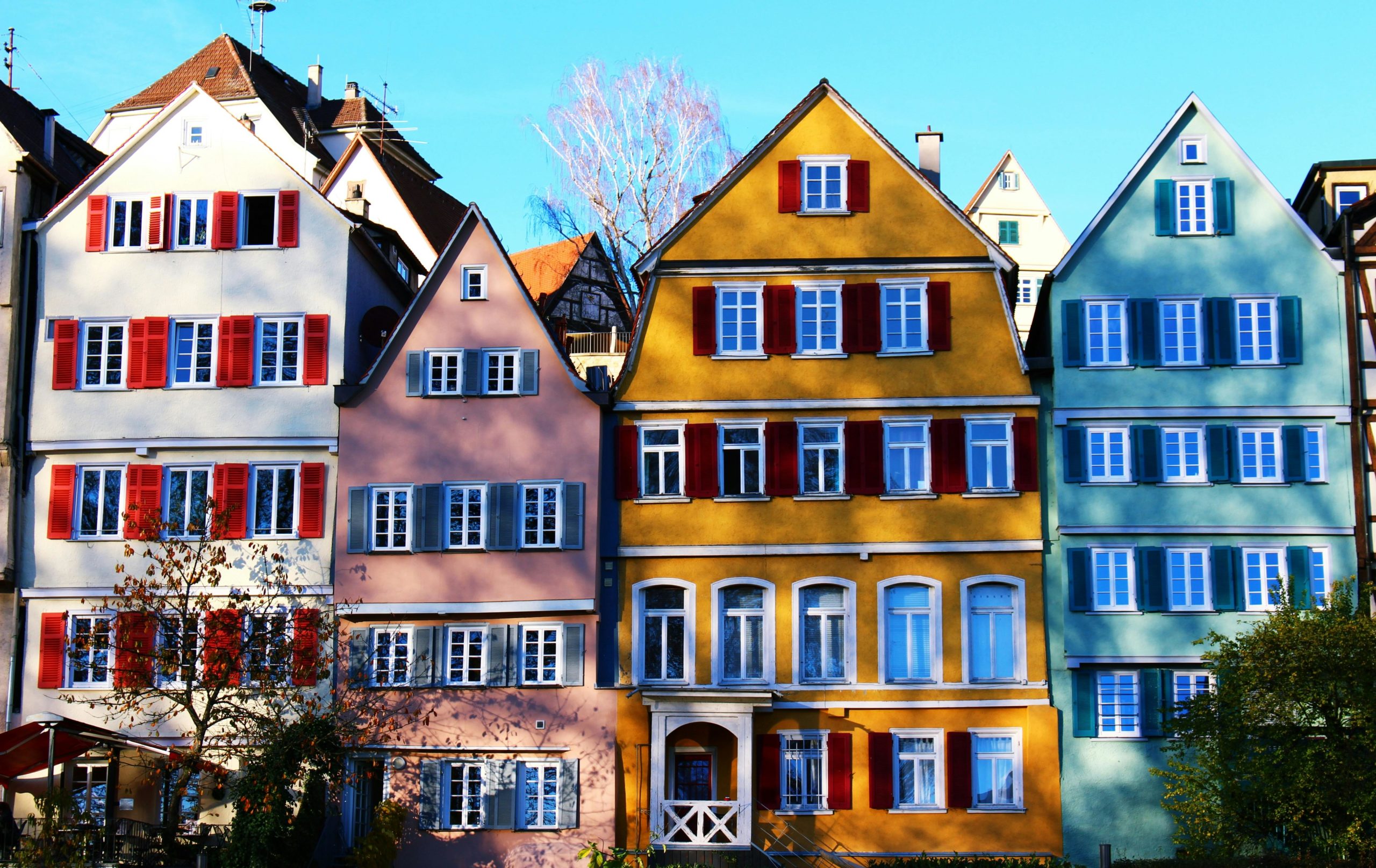 Colourful buildings